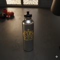 P.O.M Edelstahlflasche (Gold/Weiß)