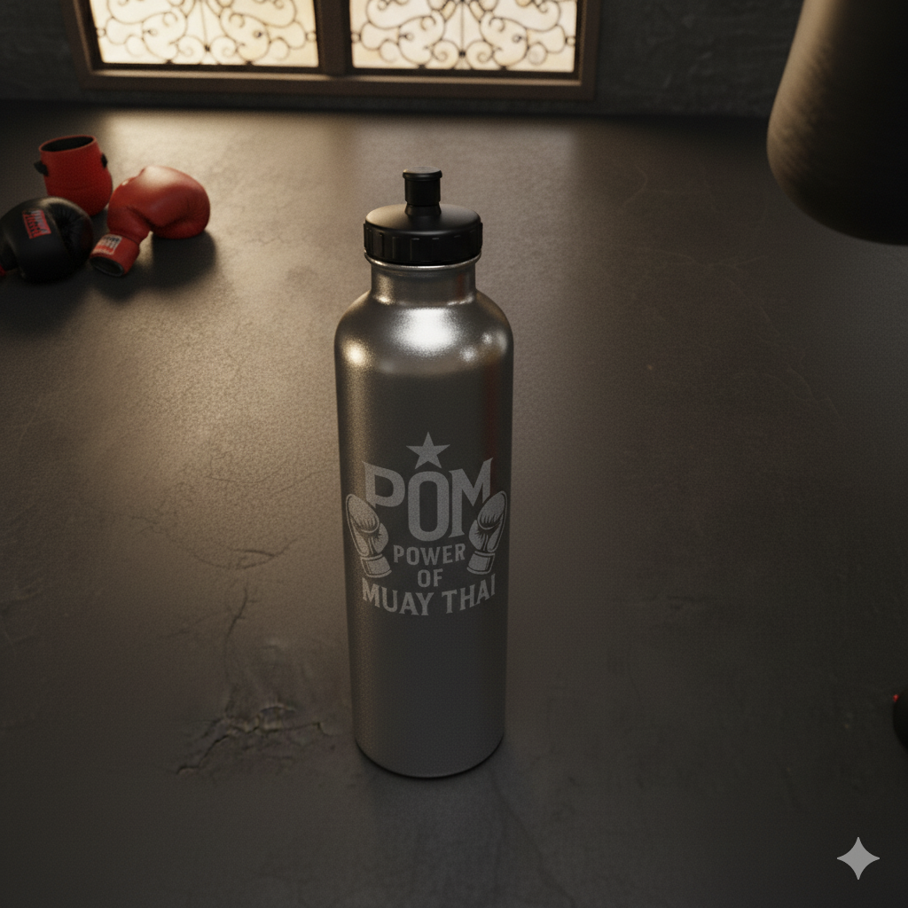 P.O.M Edelstahl-Trinkflasche mit POM-Logo