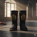 P.O.M Knoechelschoner in Schwarz-Gold, Paar