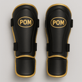 P.O.M Schienbeinschoner Hosiery in Schwarz-Gold, Paar