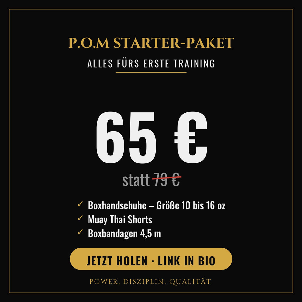 P.O.M Starter-Paket – Dein Einstieg ins Muay Thai (3 Teile) - P.O.M