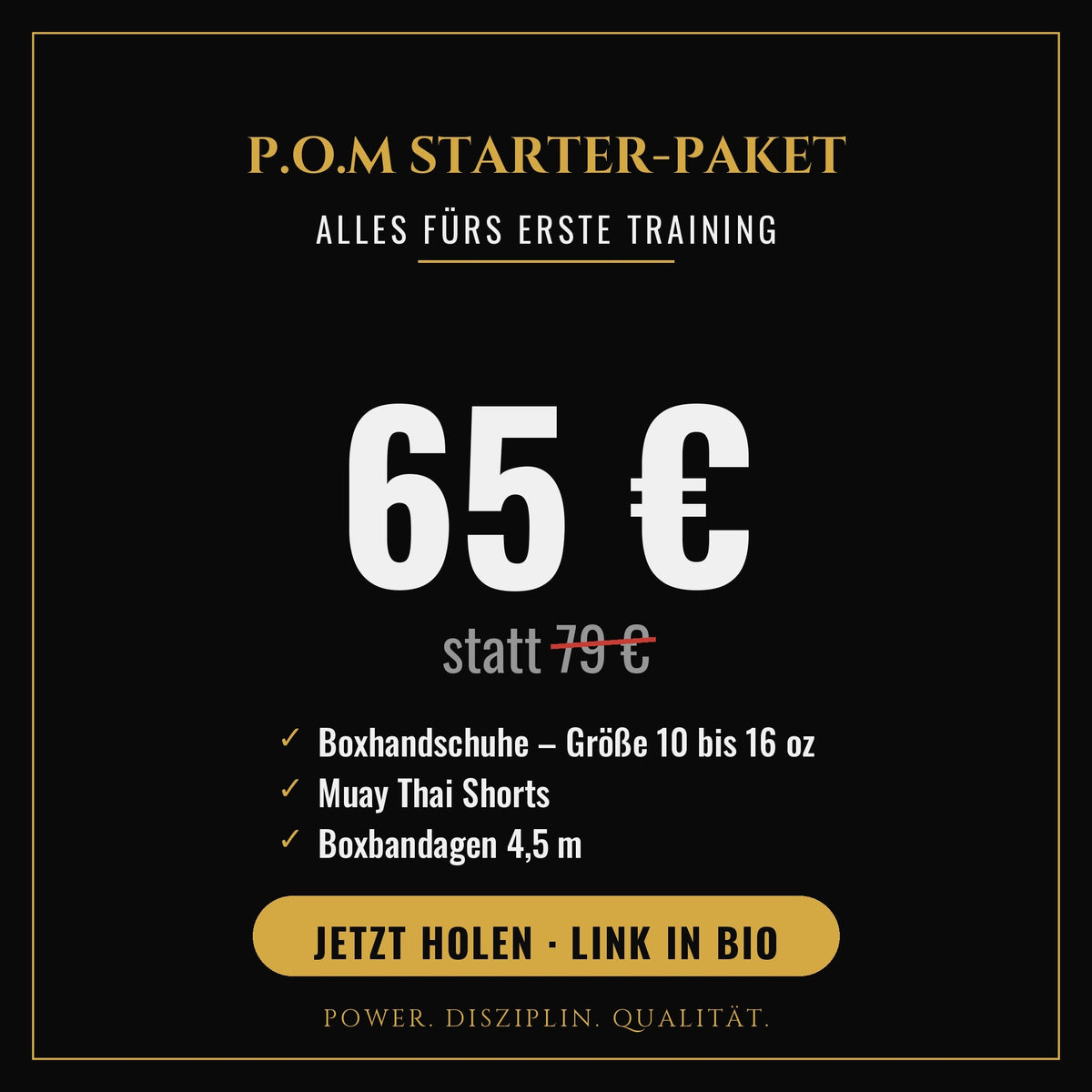 P.O.M Starter-Paket – Dein Einstieg ins Muay Thai (3 Teile) - P.O.M