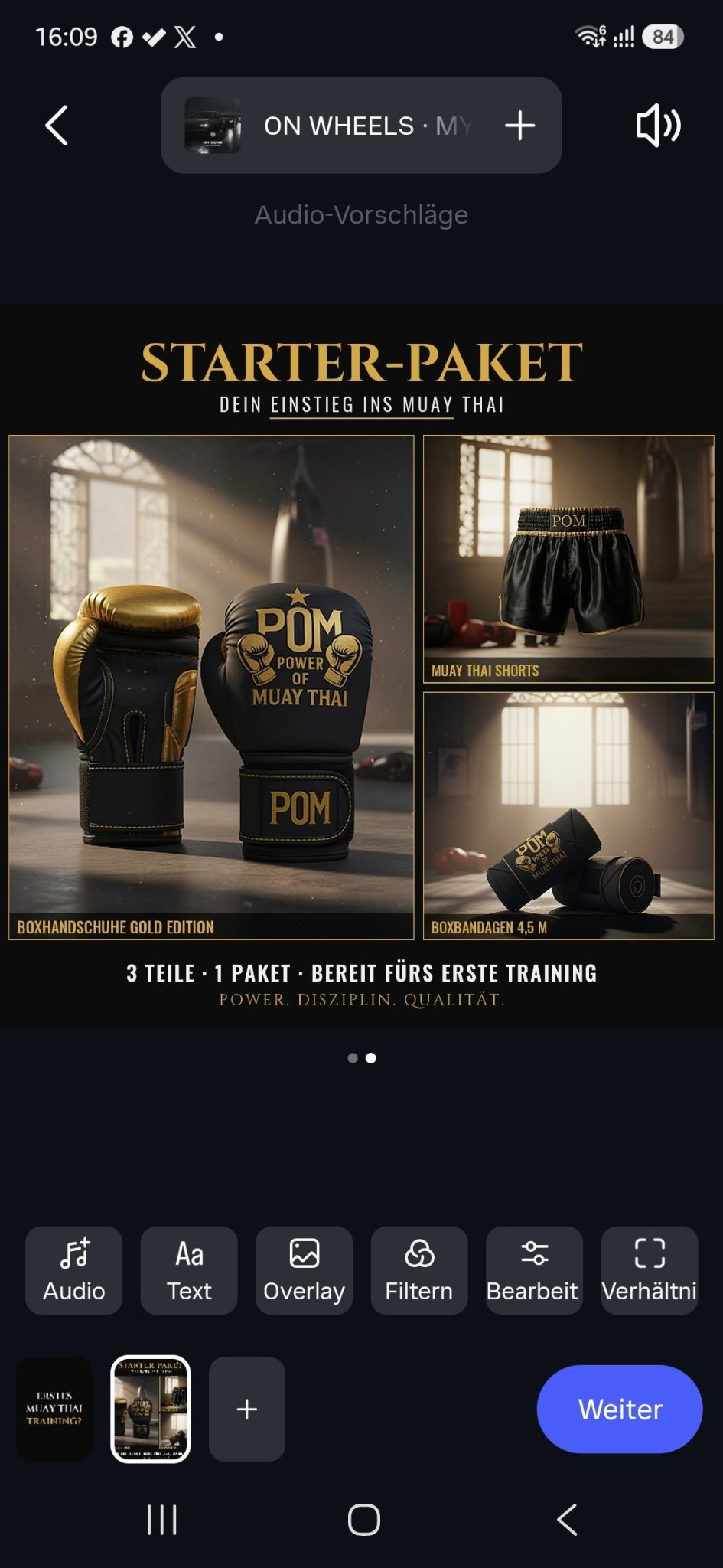 P.O.M Starter-Paket – Dein Einstieg ins Muay Thai (3 Teile) - P.O.M